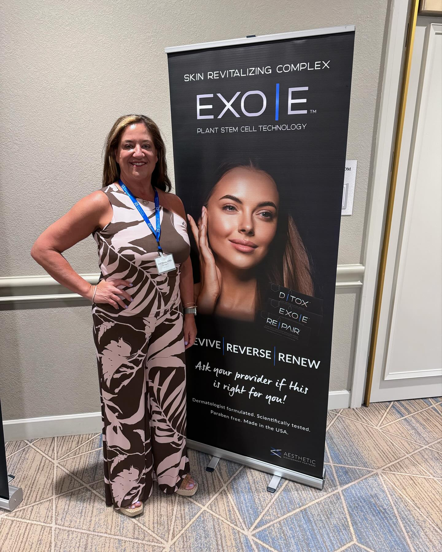 Nurse practitioner aesthetic provider attending advanced aesthetics training conference